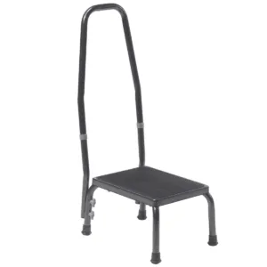 Foot Stool with Handrail