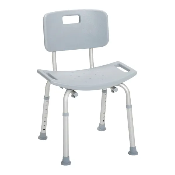 Deluxe Aluminum Bath Chair, Gray
