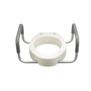 Premium Raised Toilet Seat with Removable Arms