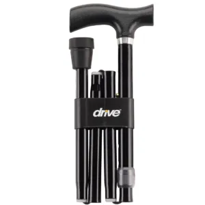 Bariatric Aluminum Folding Cane, Height Adjustable