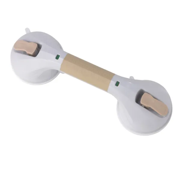 Suction Cup Grab Bars, White & Beige 12" Suction Cup Grab Bar