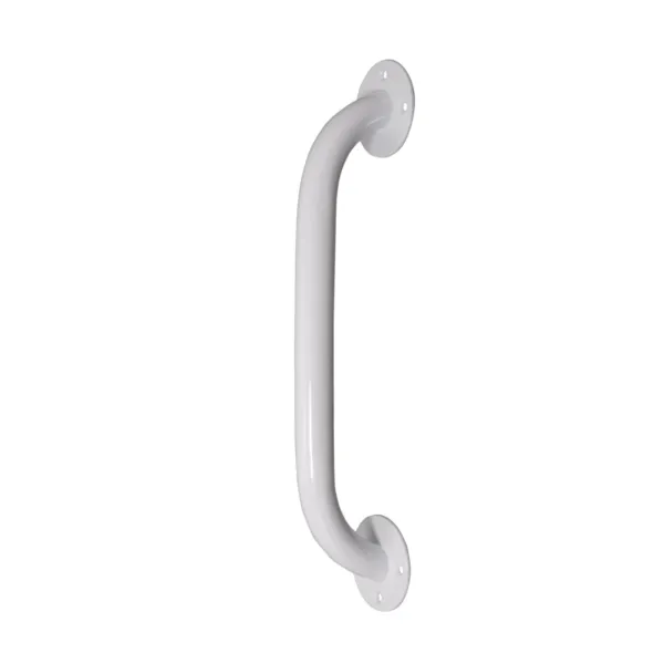 White Powder-Coated Grab Bar, 12"