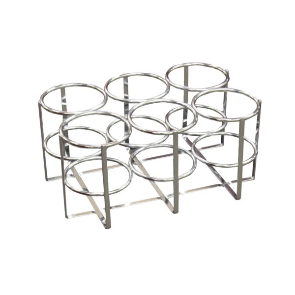 Chrome Oxygen Economy Cylinder Rack, For Use With 6, C, D or E Cylinders