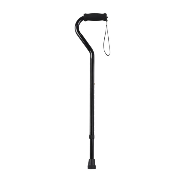 Offset Handle Aluminum Canes, Black