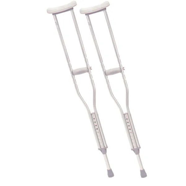 Retail Packaged Aluminum Crutches with Accessories, Adult