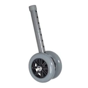 5" Bariatric Walker Wheels with Two Sets of Rear Glides