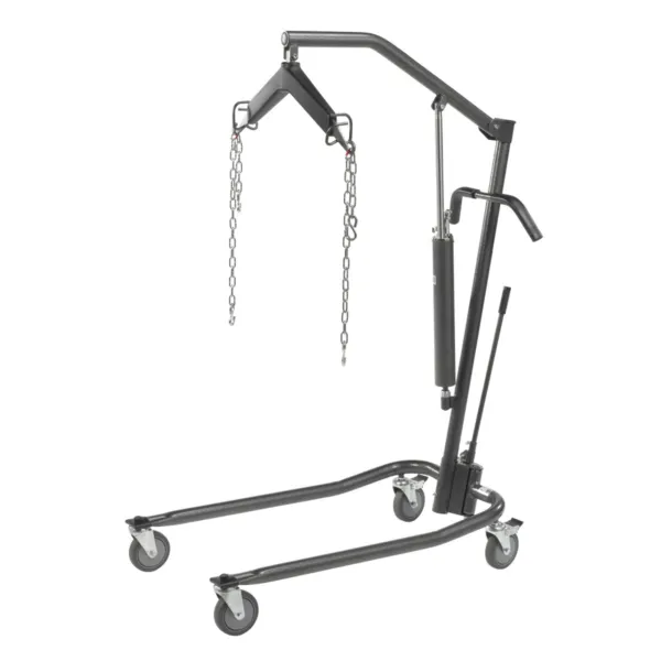 Hydraulic, Deluxe Silver Vein Patient Lift, 5" Casters, For Use With Standard Bed