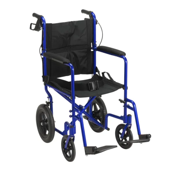 Lightweight Expedition Aluminum Transport Chair, Blue